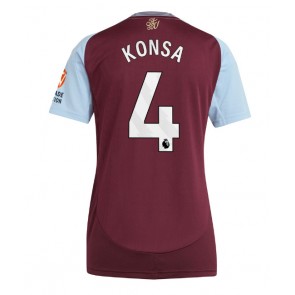 Aston Villa Ezri Konsa #4 Dámské Domácí Dres 2024-25 Krátký Rukáv